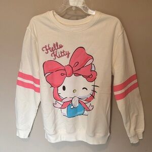 Love Tribe Black and Cream Hello Kitty Graphic Tee Label